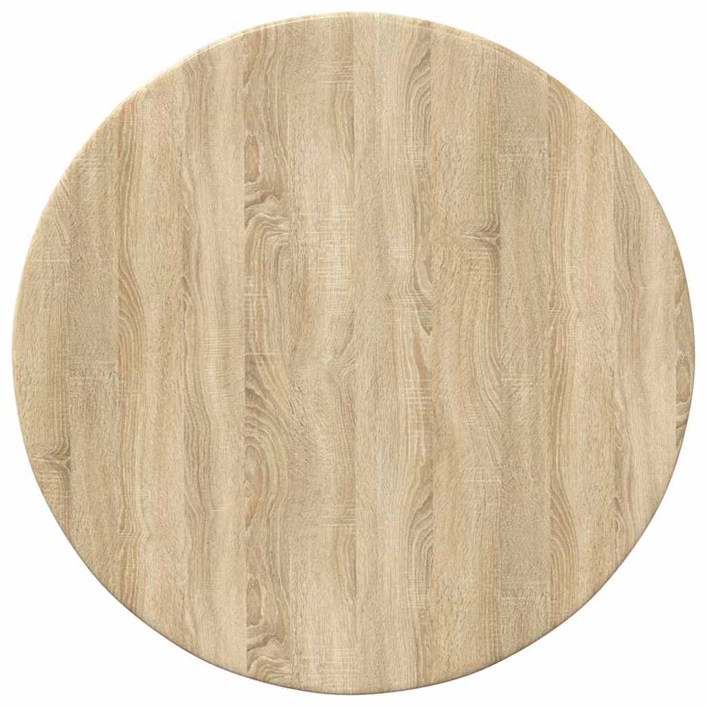 Bordplade Ø 40 x 1,5 cm Rund Konstrueret træ Sonoma-eg