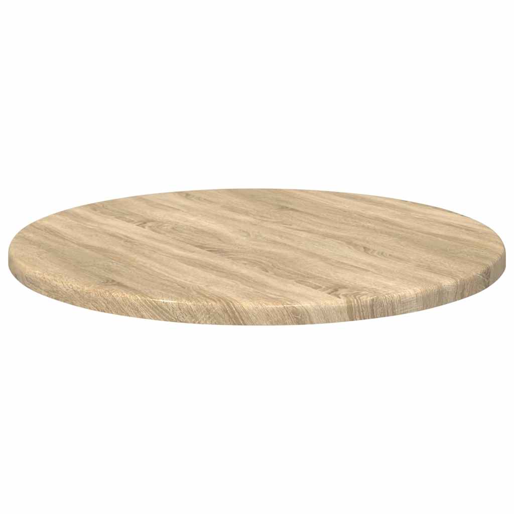 Bordplade Ø 40 x 1,5 cm Rund Konstrueret træ Sonoma-eg