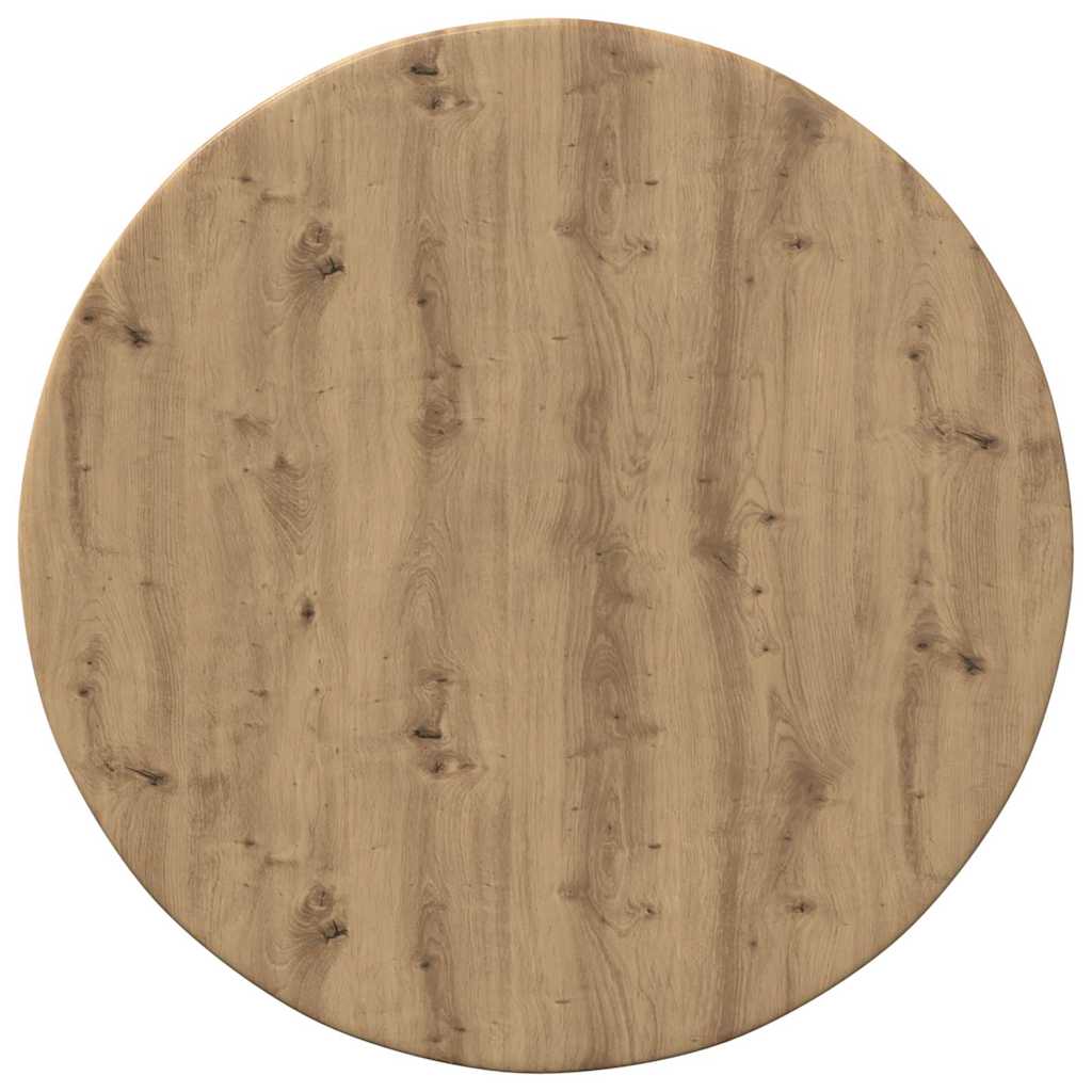 Bordplade Ø 40 x 1,5 cm Rund Konstrueret træ Artisan-eg