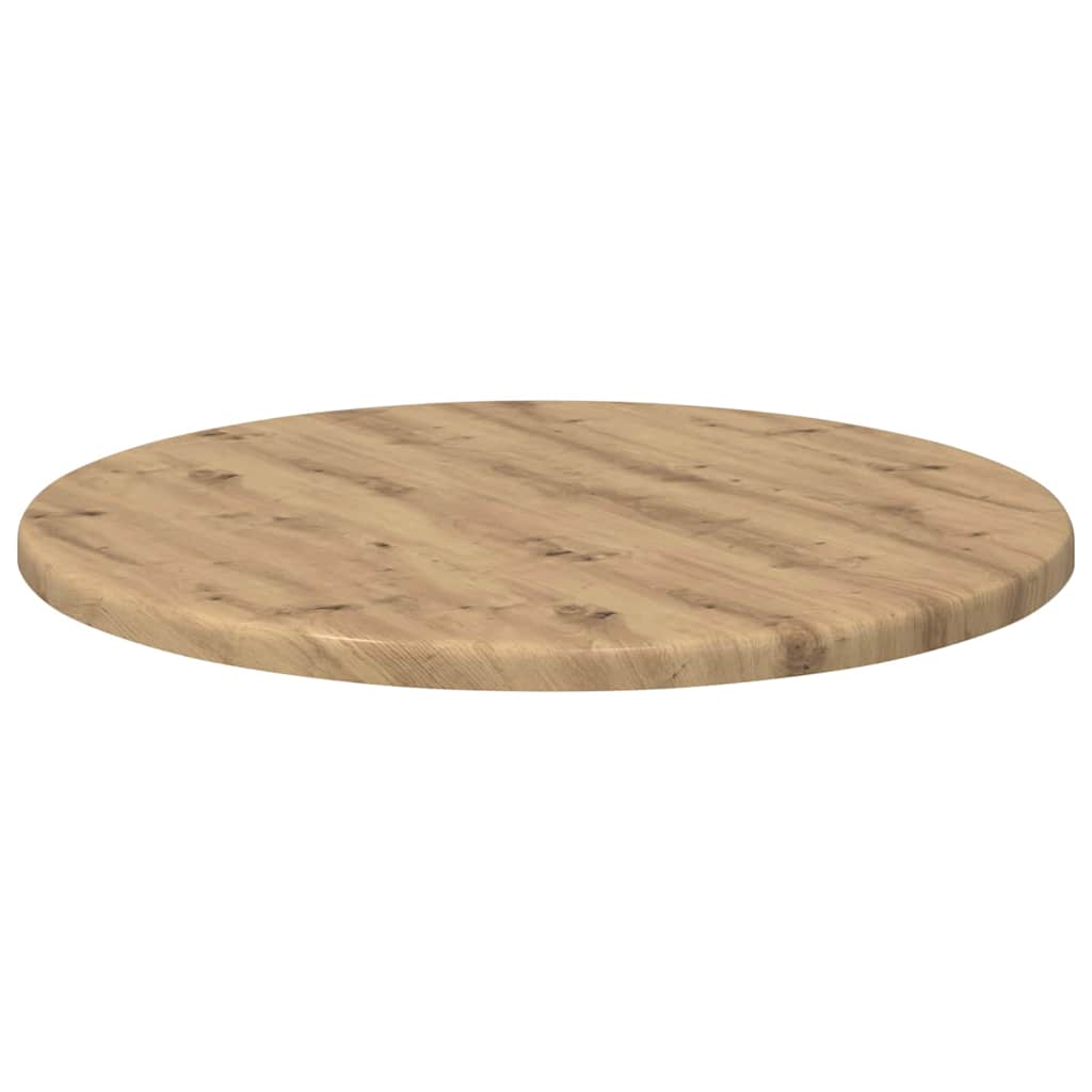 Bordplade Ø 40 x 1,5 cm Rund Konstrueret træ Artisan-eg
