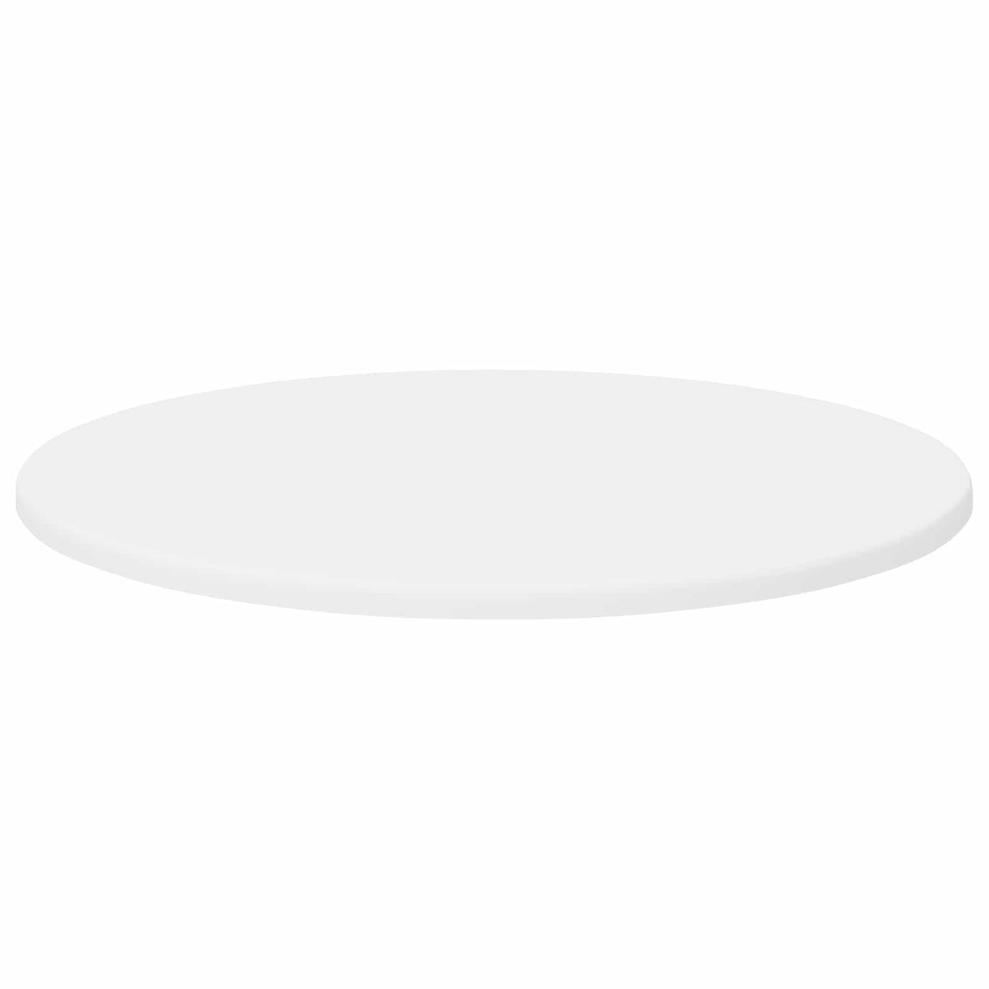 Bordplade Ø 50 x 1,5 cm Rund Konstrueret træ Hvid