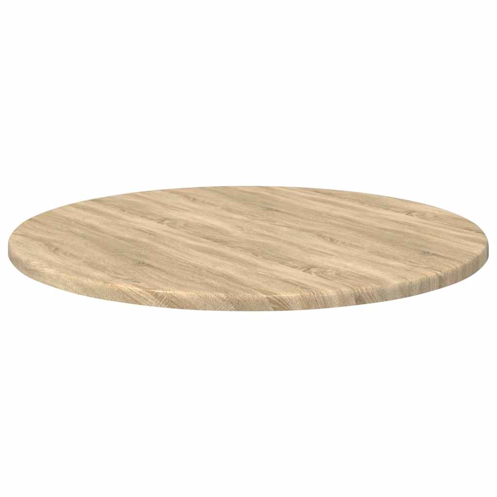 Bordplade Ø 50 x 1,5 cm Rund Konstrueret træ Sonoma-eg