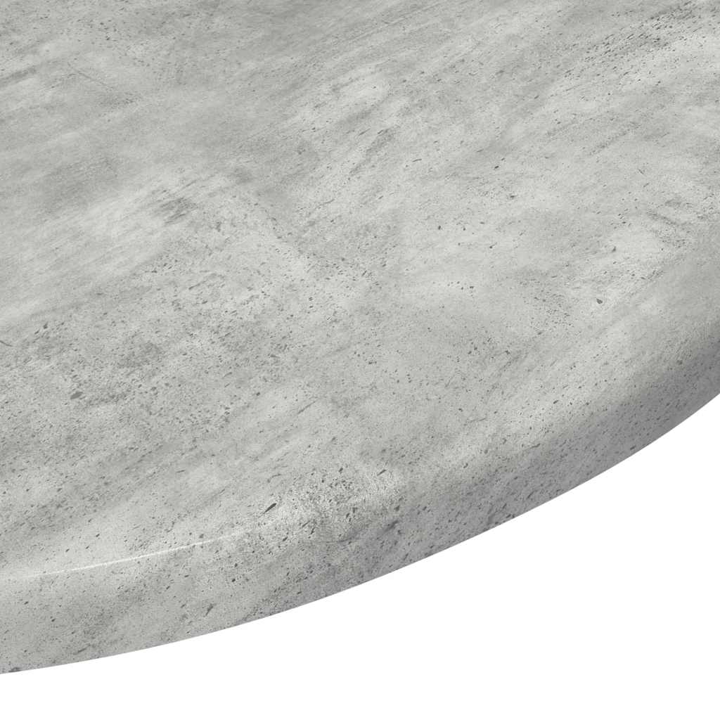 Bordplade Ø 50 x 1,5 cm Rund Konstrueret træ Betongrå