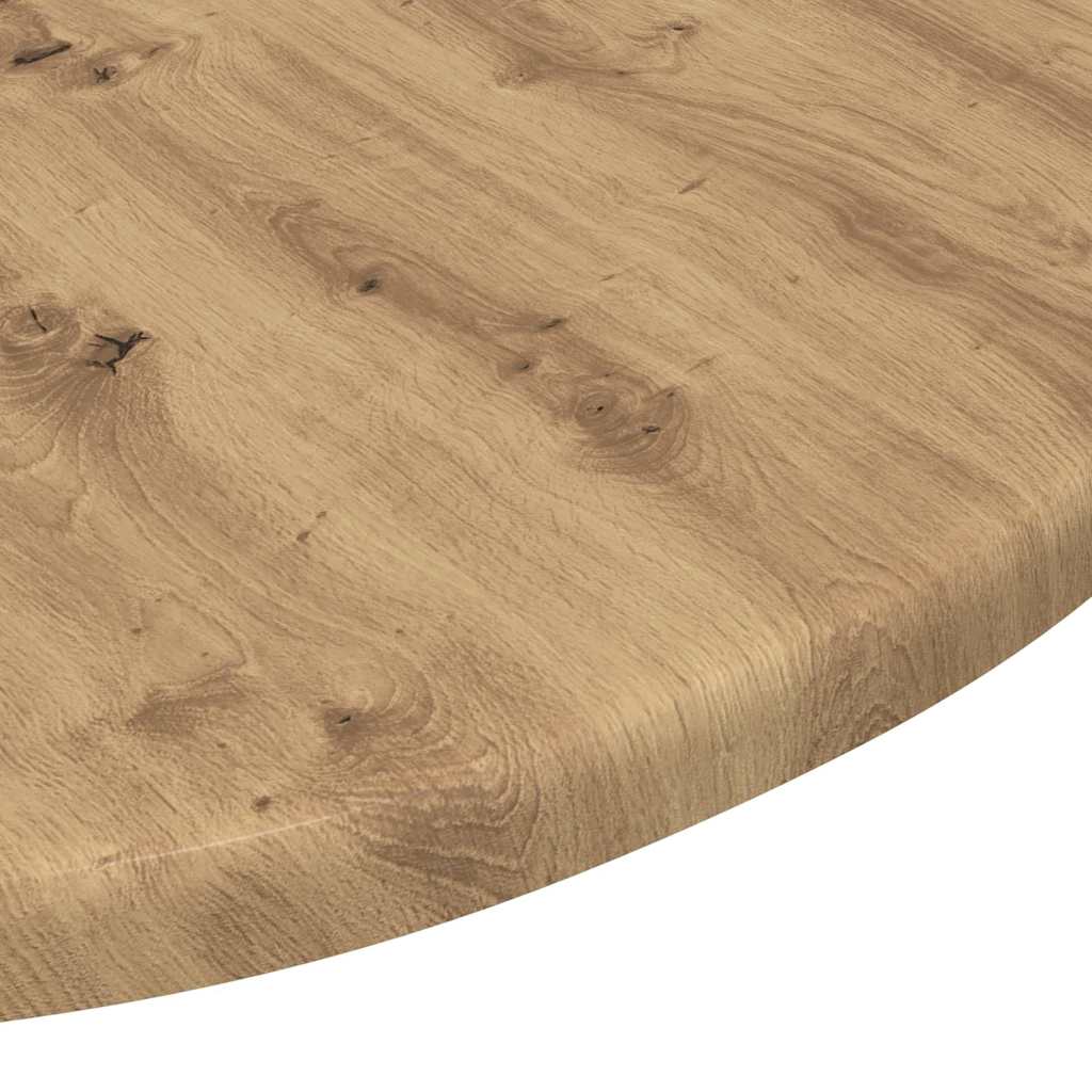 Bordplade Ø 50 x 1,5 cm Rund Konstrueret træ Artisan-eg