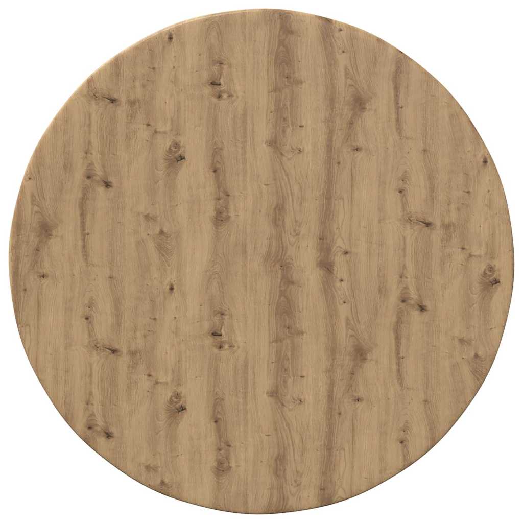 Bordplade Ø 50 x 1,5 cm Rund Konstrueret træ Artisan-eg