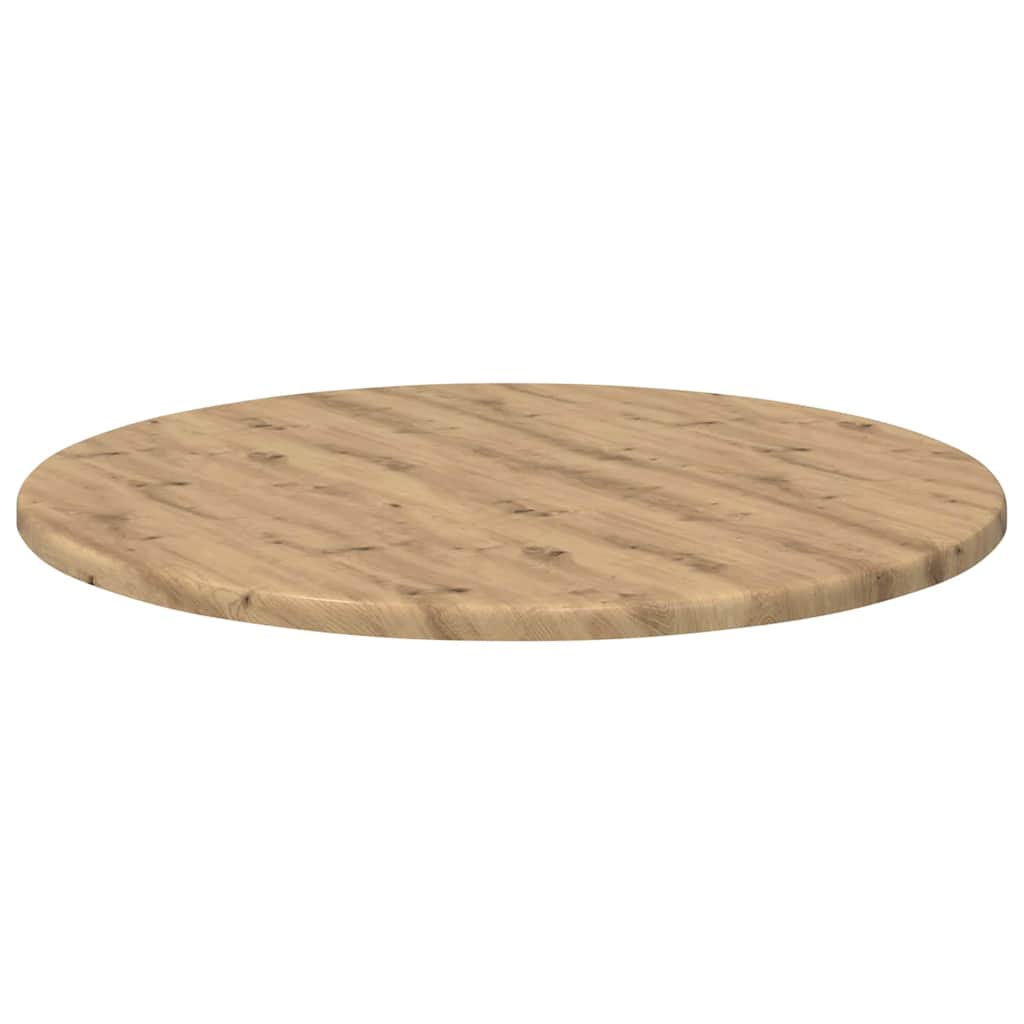 Bordplade Ø 50 x 1,5 cm Rund Konstrueret træ Artisan-eg