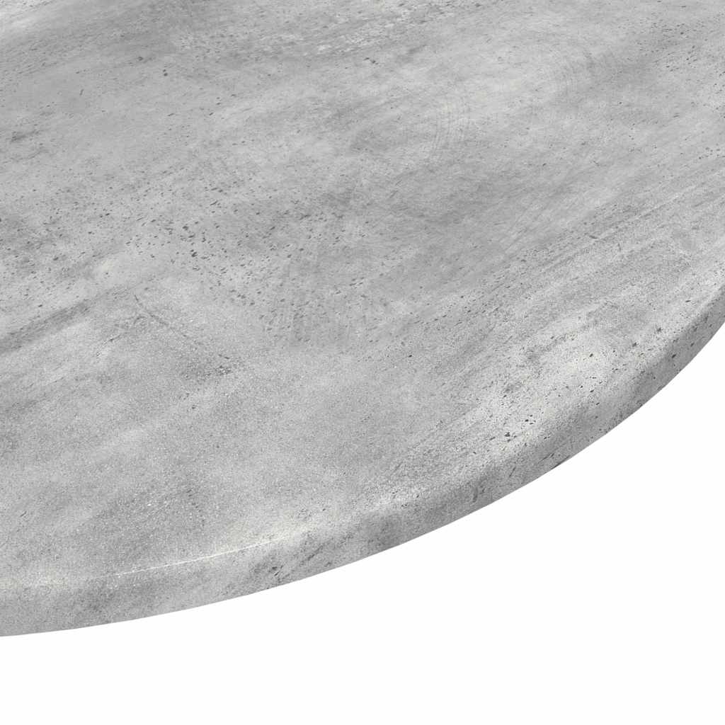 Bordplade Ø 60 x 1,5 cm Rund Konstrueret træ Betongrå