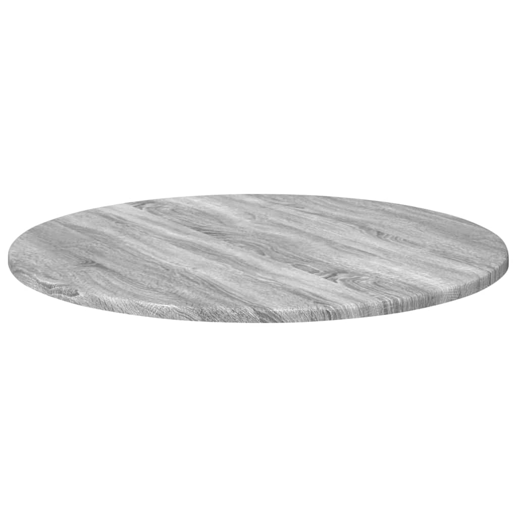 Bordplade Ø 60 x 1,5 cm Rund Konstrueret træ Grå Sonoma