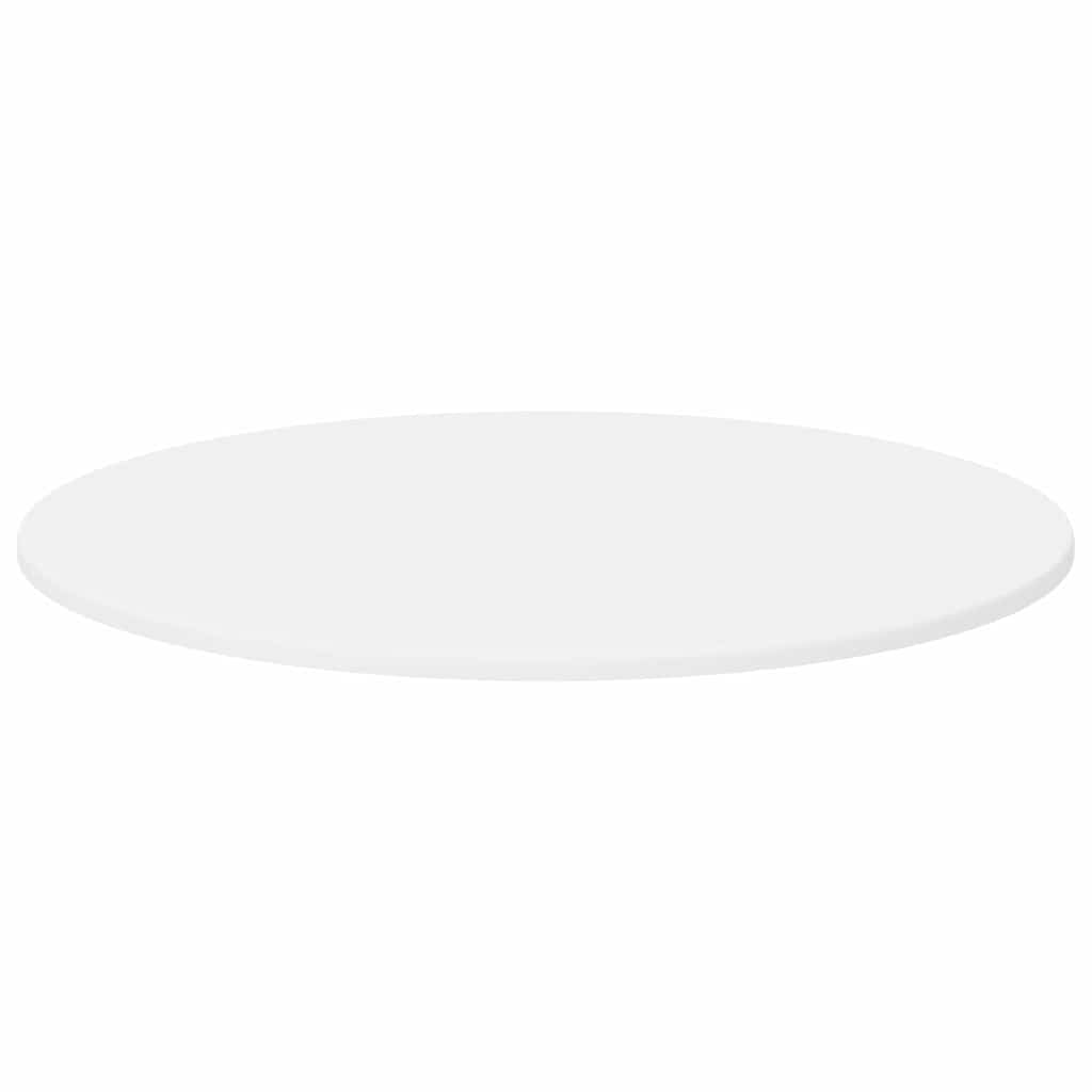 Bordplade Ø 70 x 1,5 cm Rund Konstrueret træ Hvid