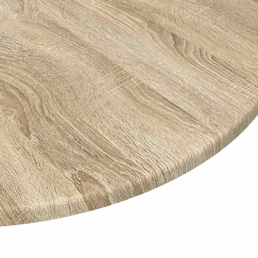 Bordplade Ø 70 x 1,5 cm Rund Konstrueret træ Sonoma-eg