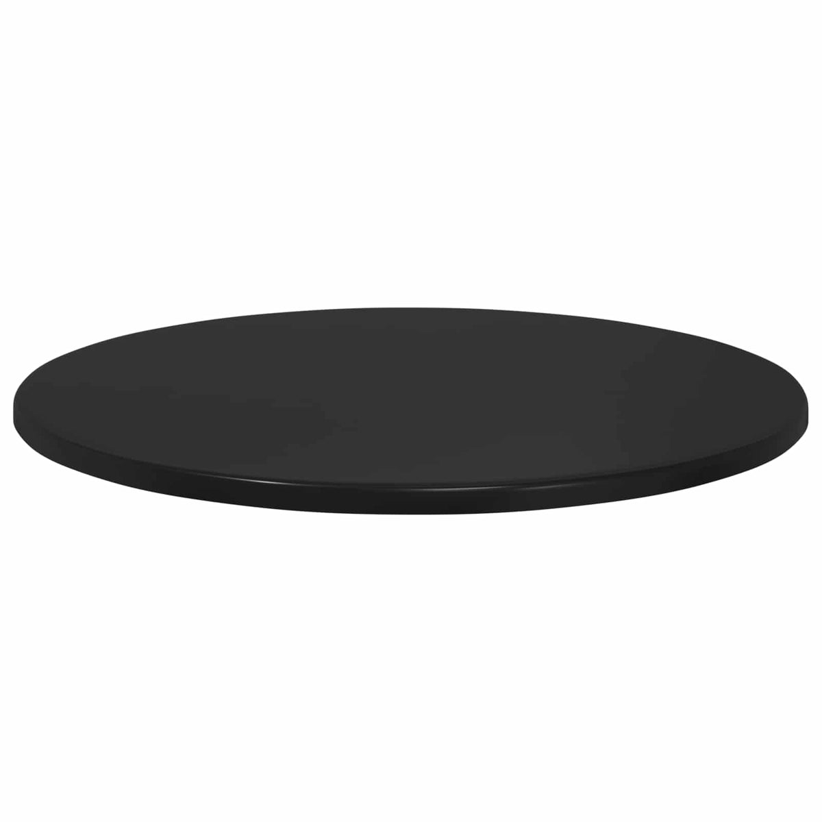 Bordplade Ø 80 x 1,5 cm Rund Konstrueret træ Sort