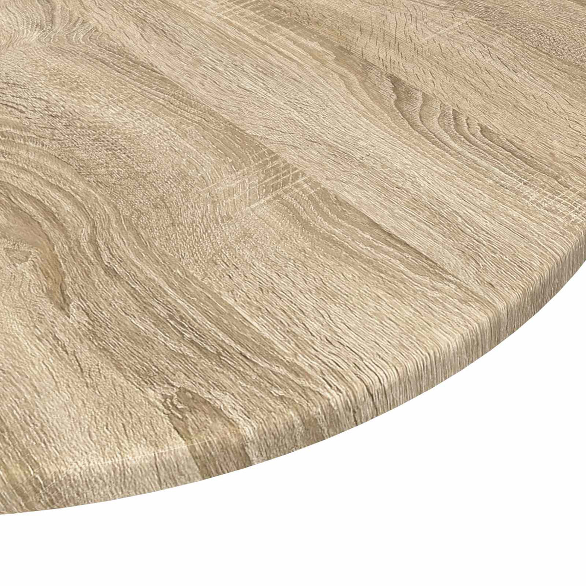 Bordplade Ø 80 x 1,5 cm Rund Konstrueret træ Sonoma-eg