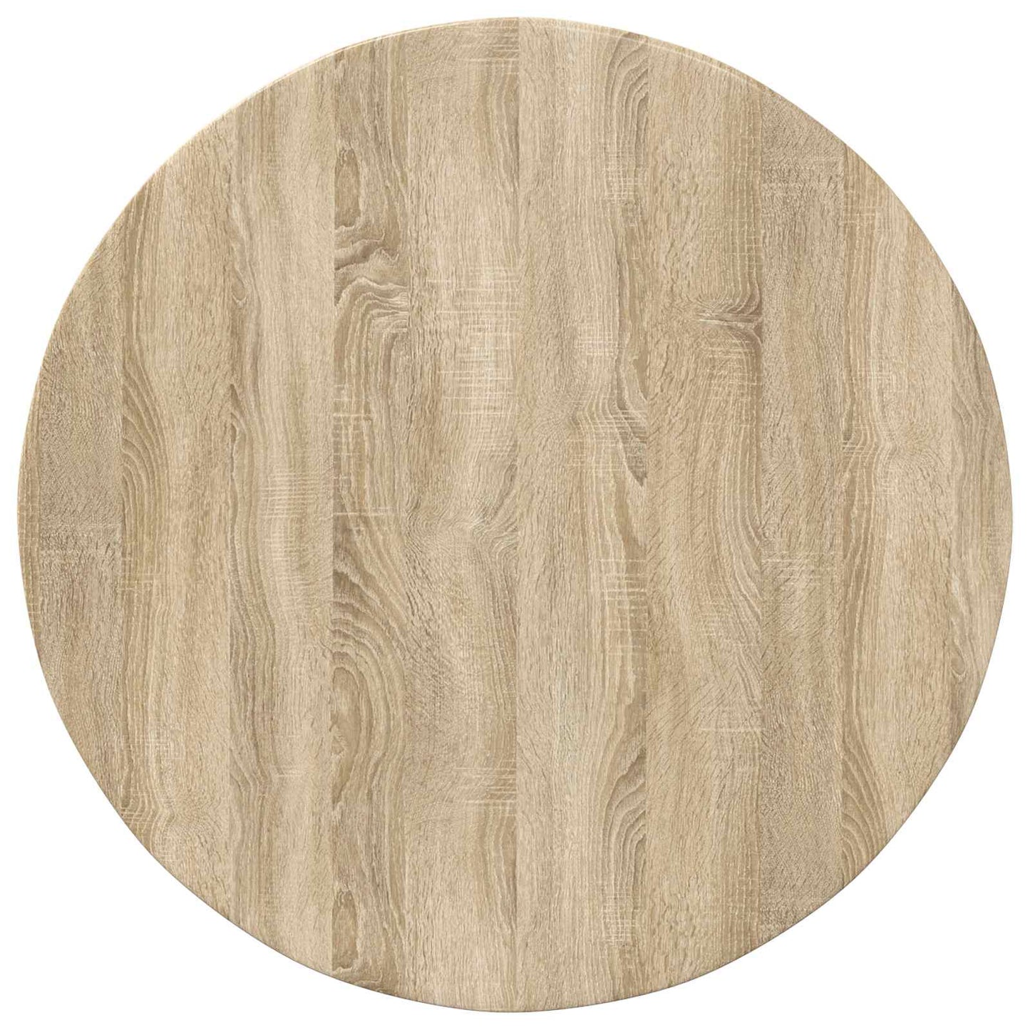 Bordplade Ø 80 x 1,5 cm Rund Konstrueret træ Sonoma-eg