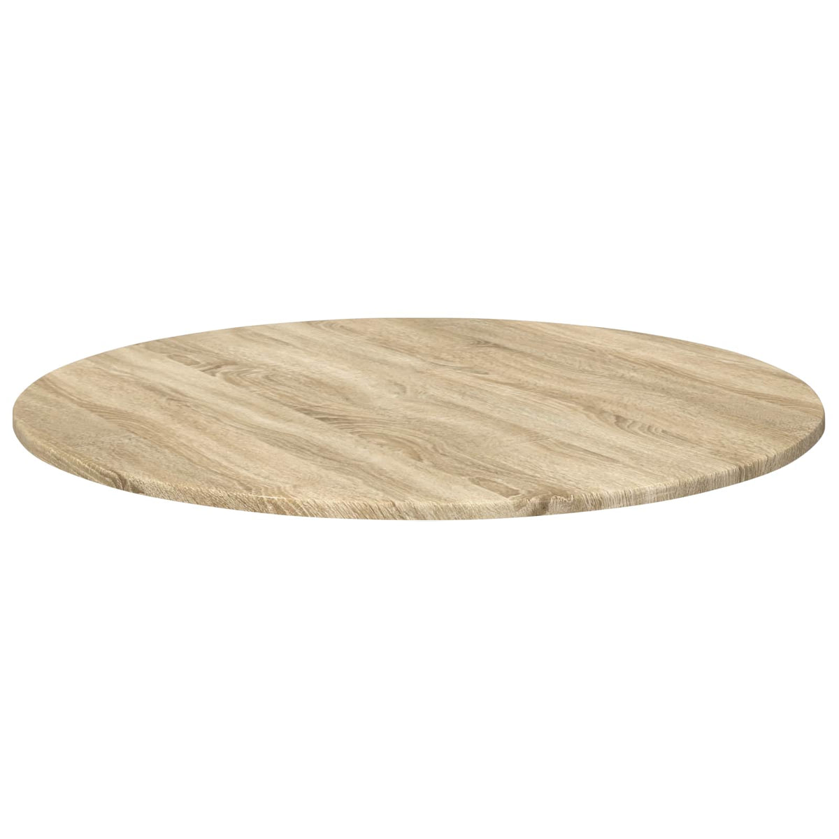 Bordplade Ø 80 x 1,5 cm Rund Konstrueret træ Sonoma-eg