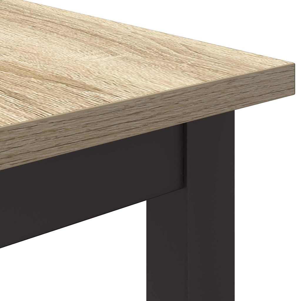 bord Sonoma eg 80 x 50 x 76,5 cm Ingeniørtræ og stål