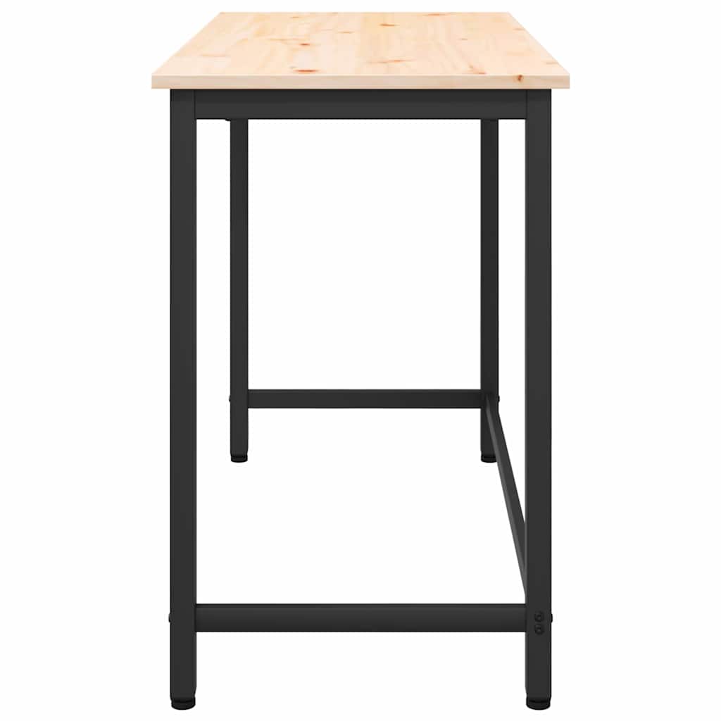 bord Naturfarvet 100 x 50 x 77 cm Ingeniørtræ og stål