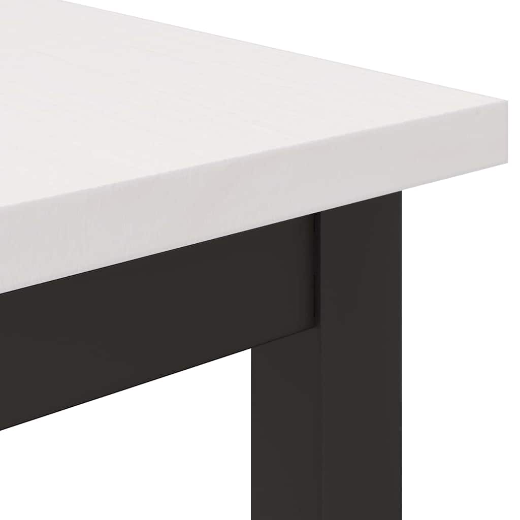 bord Hvid 100 x 50 x 77 cm Ingeniørtræ og stål