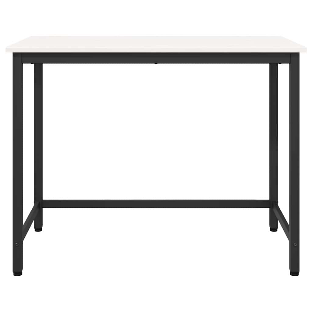 bord Hvid 100 x 50 x 77 cm Ingeniørtræ og stål