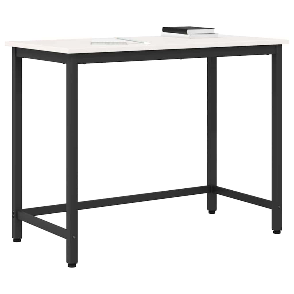 bord Hvid 100 x 50 x 77 cm Ingeniørtræ og stål