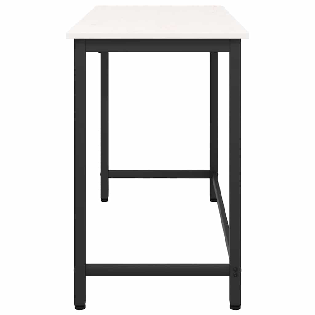 bord Hvid 100 x 50 x 77 cm Ingeniørtræ og stål