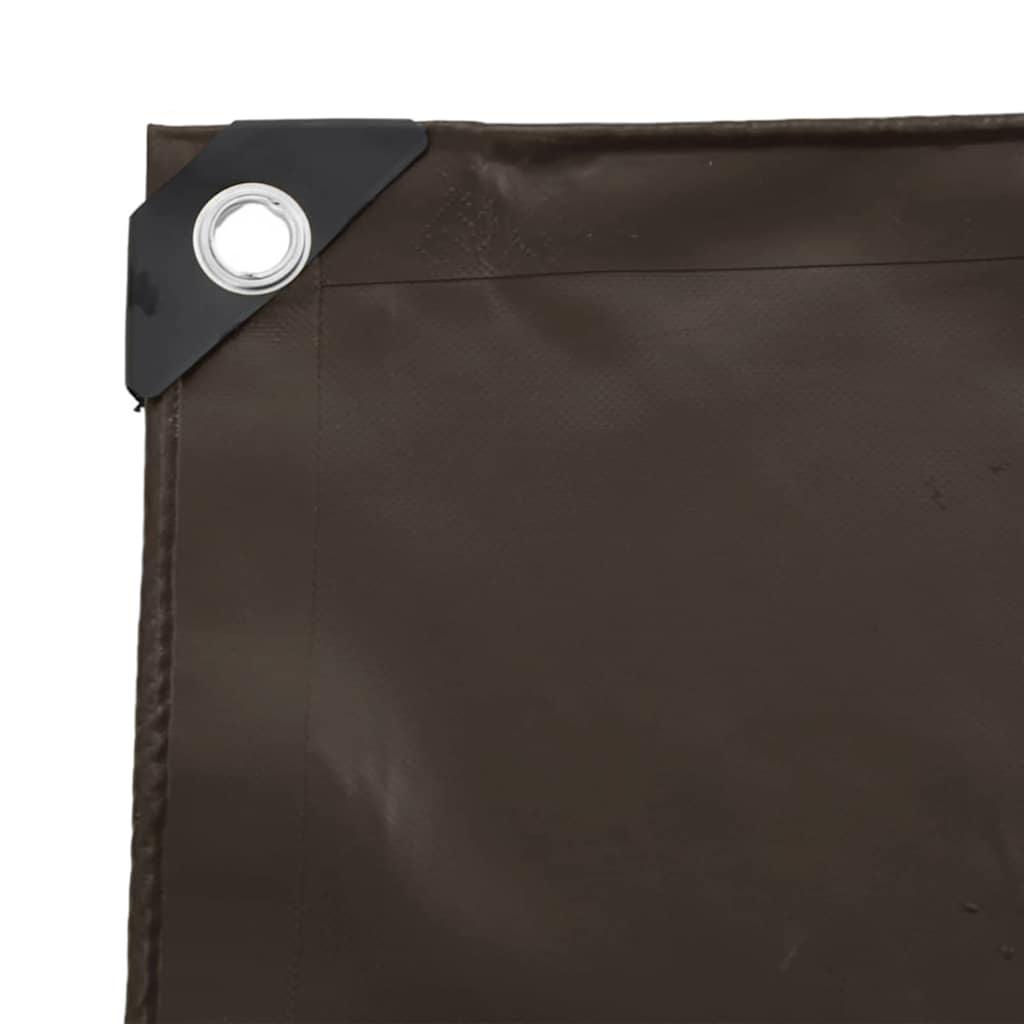 Tarpaulin 650g / m² Brun 2 x 3 m Lærred med PVC-belægning