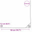 Tarpaulin 650g / m² Brun 2,5 x 3,5 m Lærred med PVC-belægning