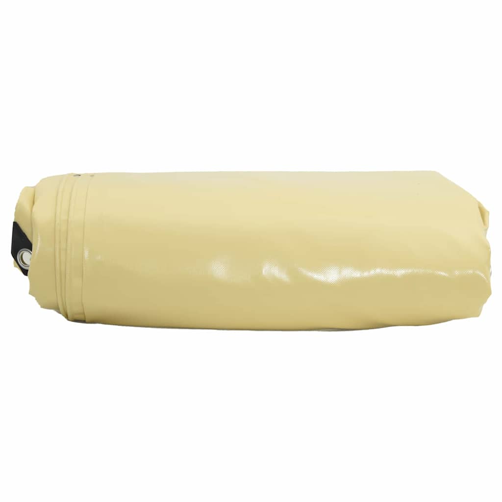 Tarpaulin 650g / m² Beige 3 x 6 m Lærred med PVC-belægning
