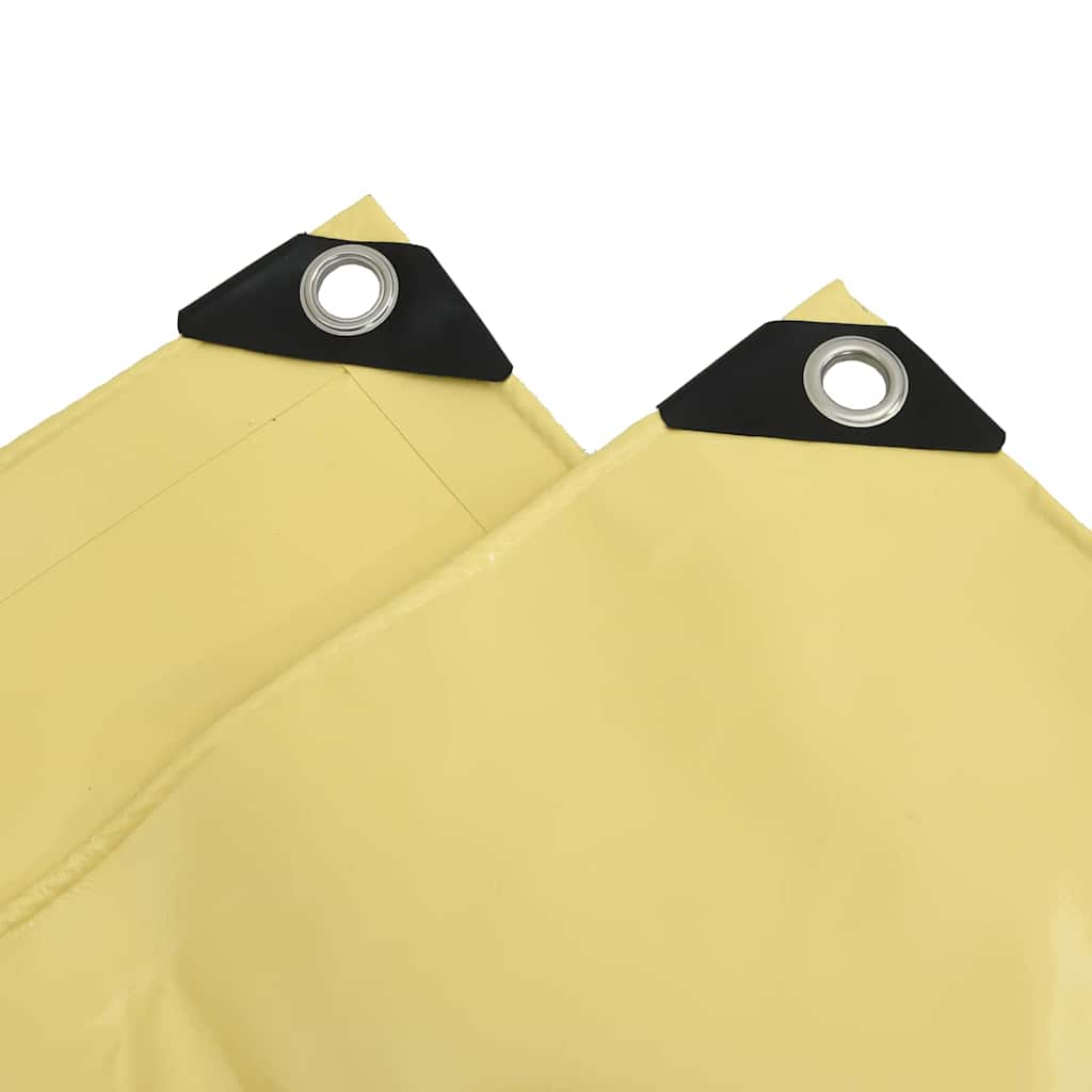Tarpaulin 650g / m² Beige 4 x 7 m Lærred med PVC-belægning