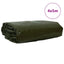 Tarpaulin 650g / m² Olivengrøn 4 x 5 m Lærred med PVC-belægning