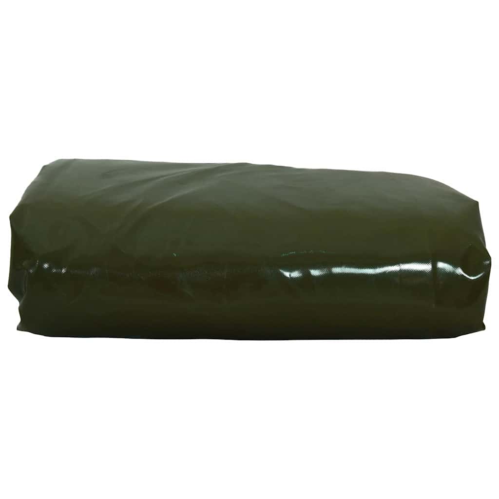Tarpaulin 650g / m² Olivengrøn 5 x 5 m Lærred med PVC-belægning