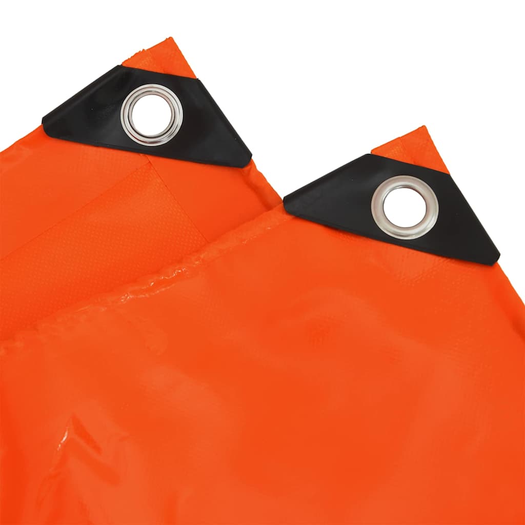 Tarpaulin 650g / m² Orange 4 x 7 m Lærred med PVC-belægning