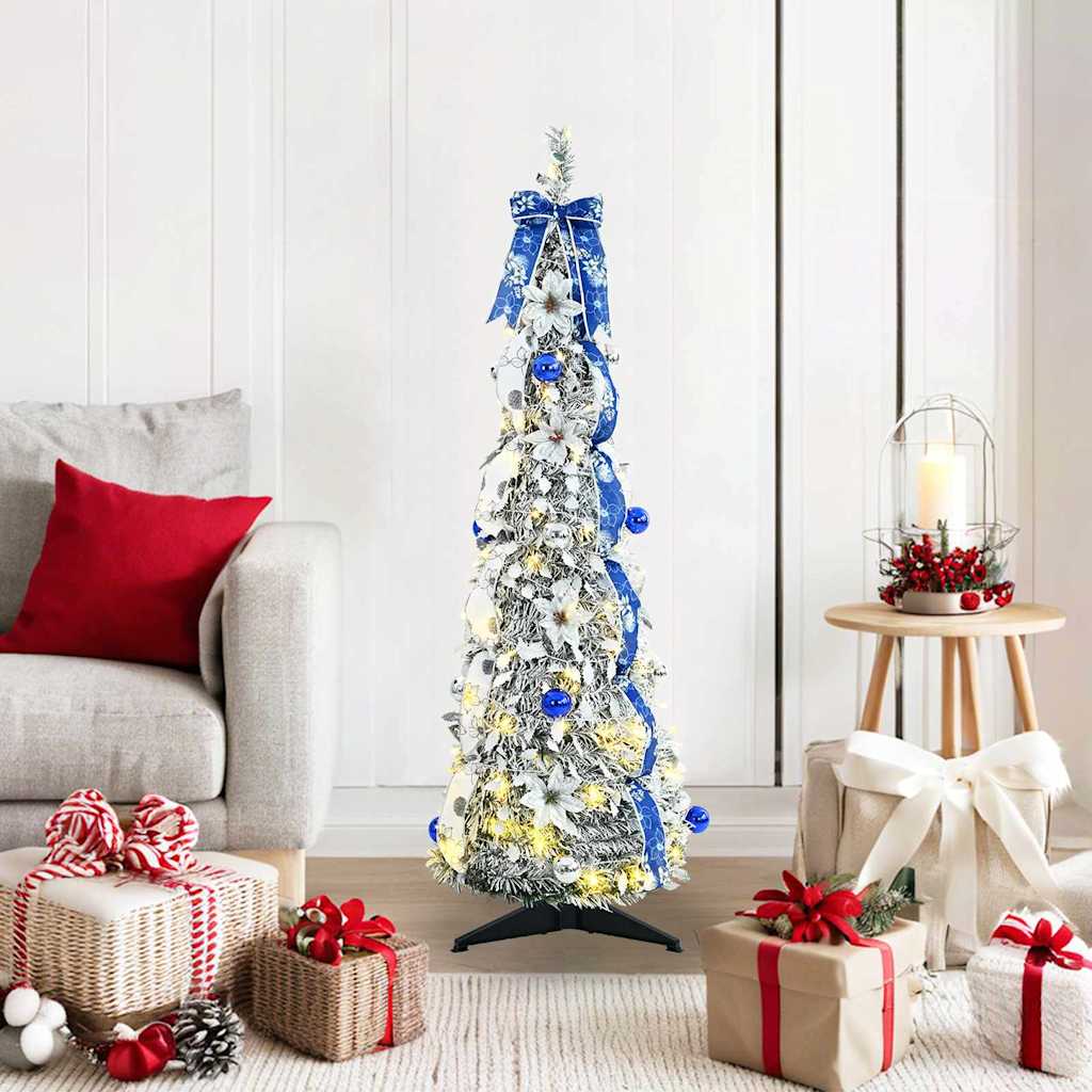 Kunstigt juletræ Hvid 120 cm PVC