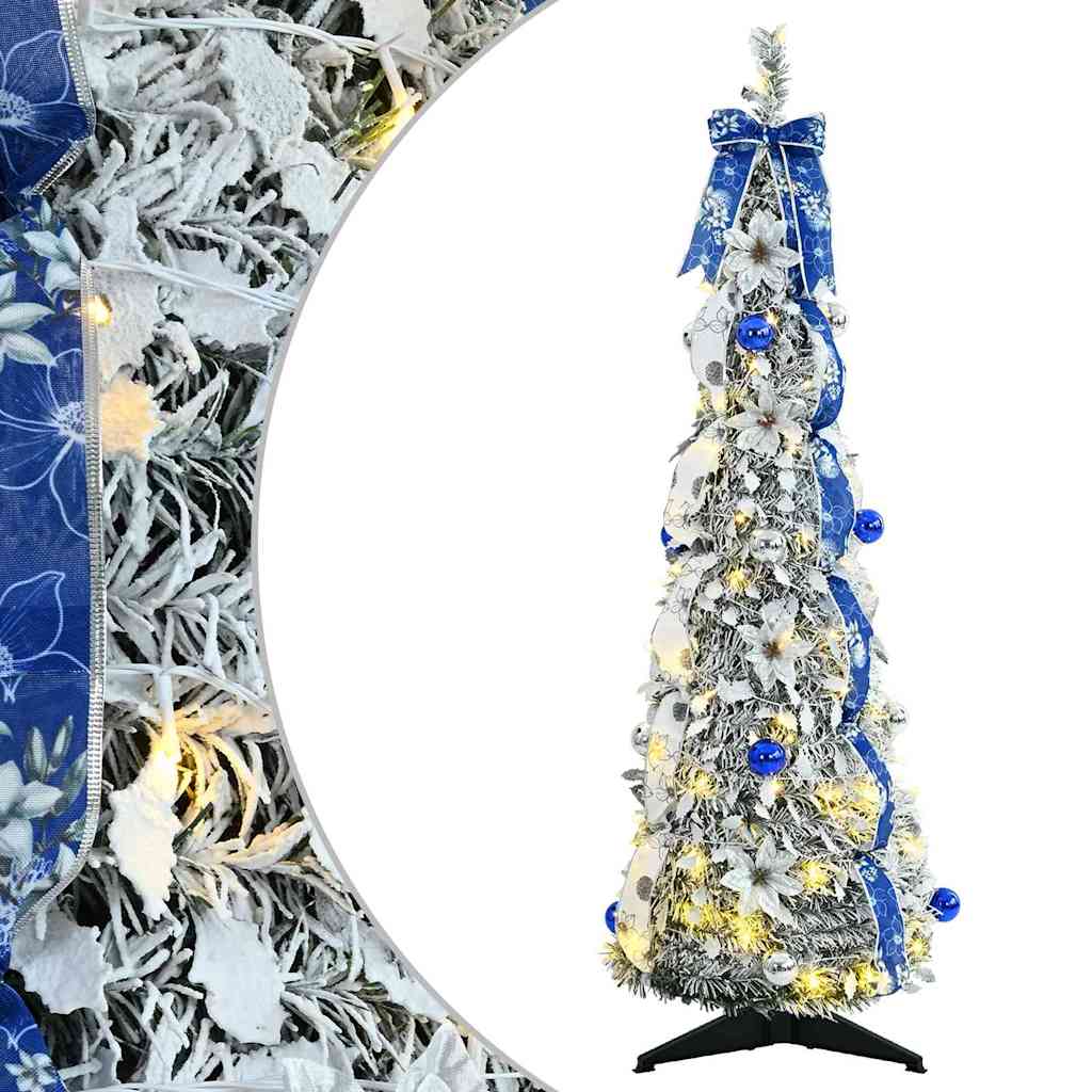 Kunstigt juletræ Hvid 120 cm PVC