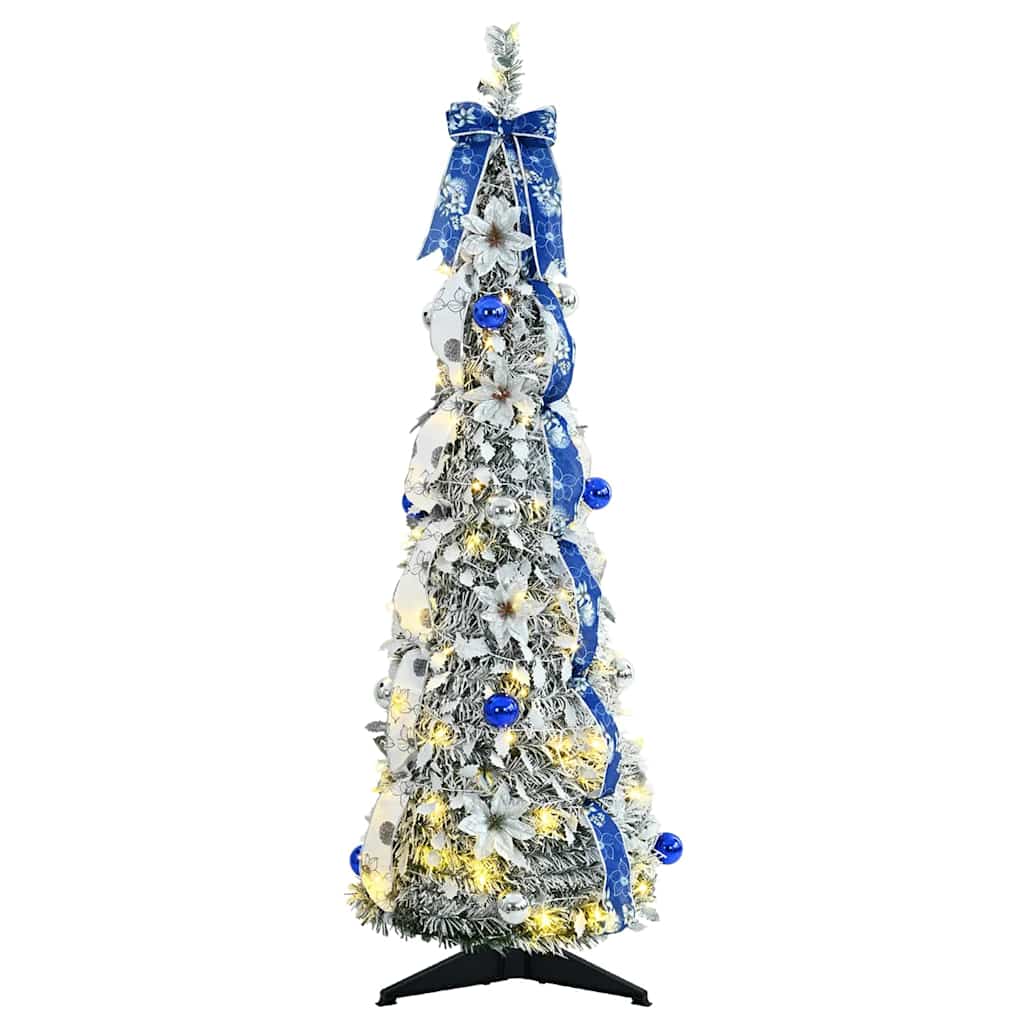 Kunstigt juletræ Hvid 120 cm PVC