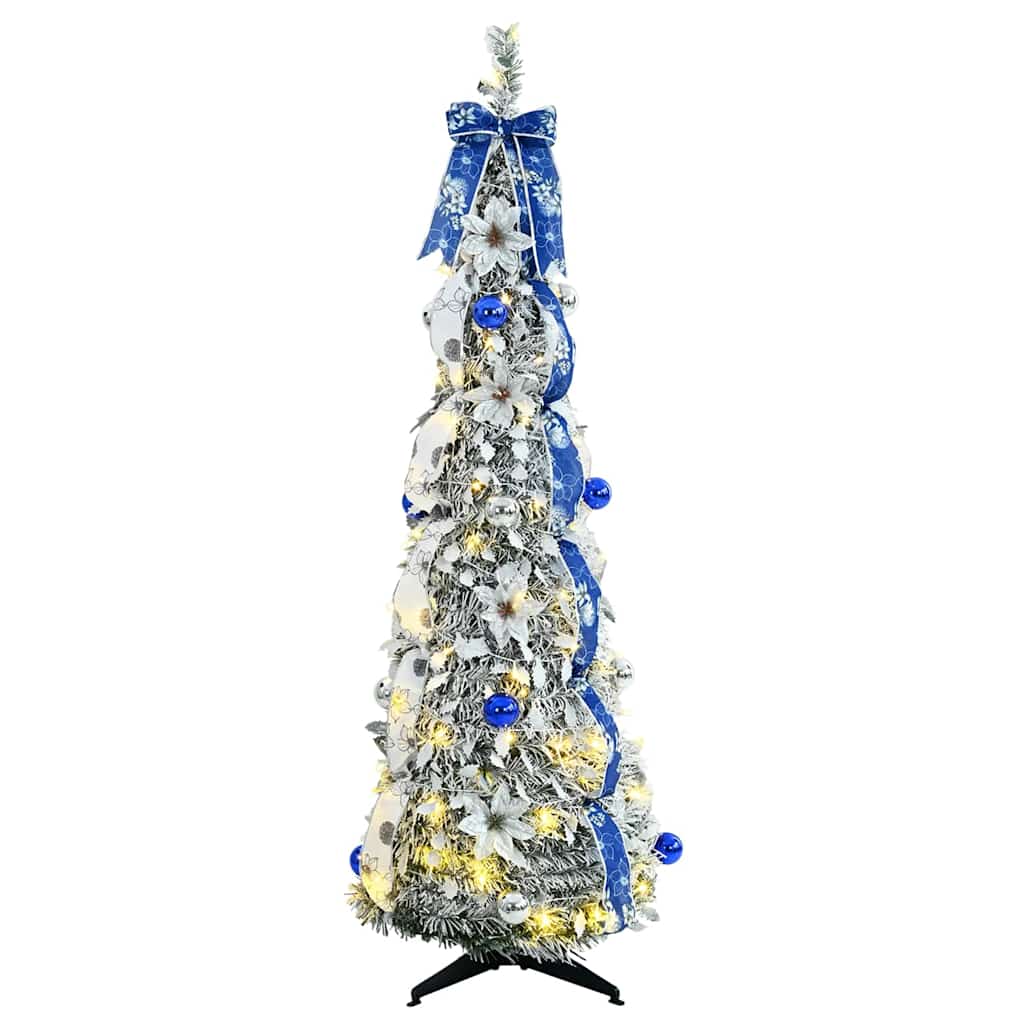 Kunstigt juletræ Hvid 150 cm PVC