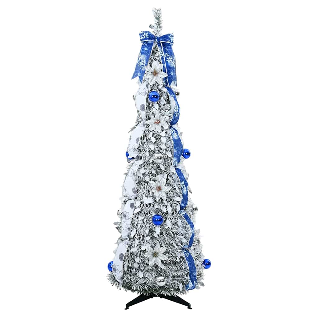 Kunstigt juletræ Hvid 150 cm PVC