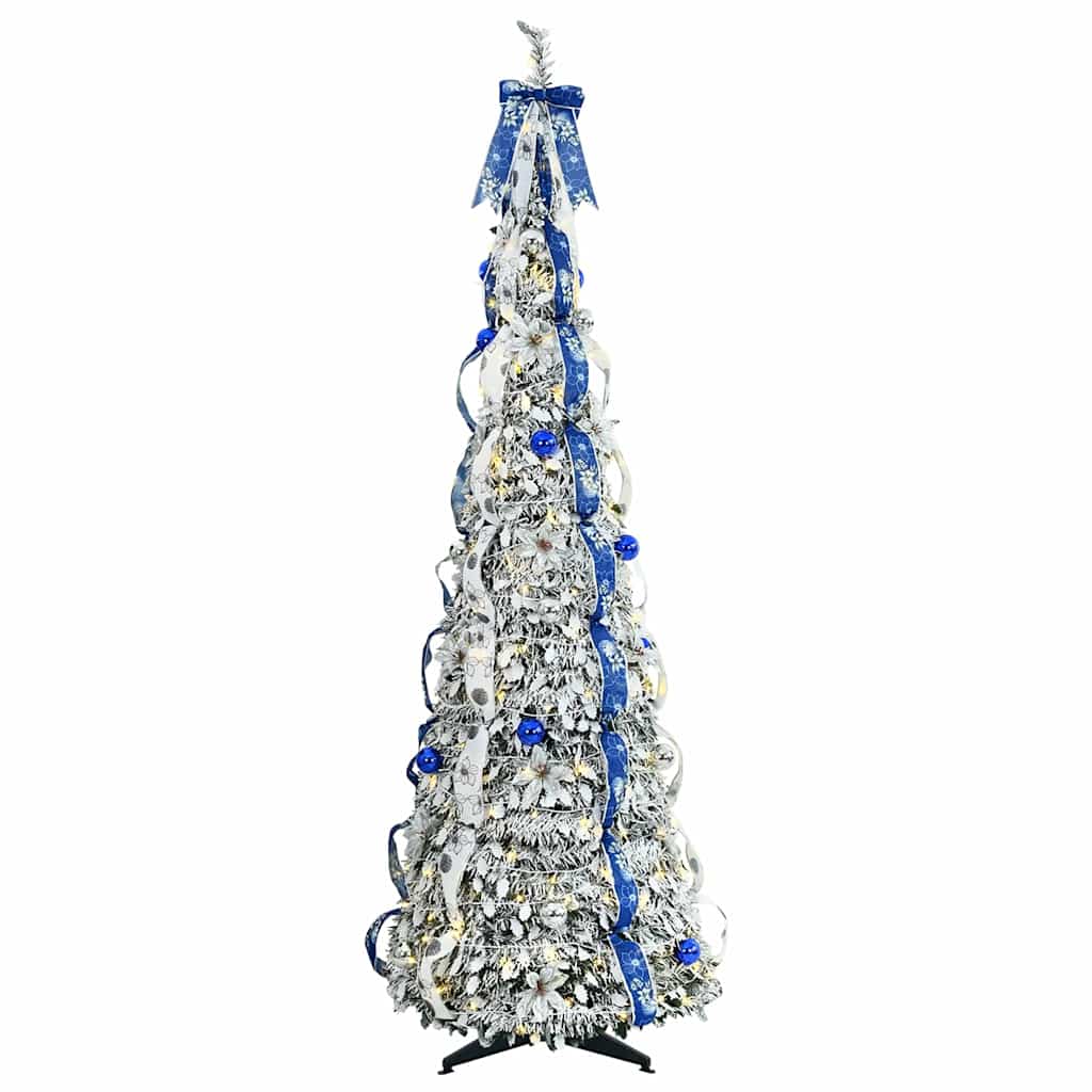 Kunstigt juletræ Hvid 180 cm PVC