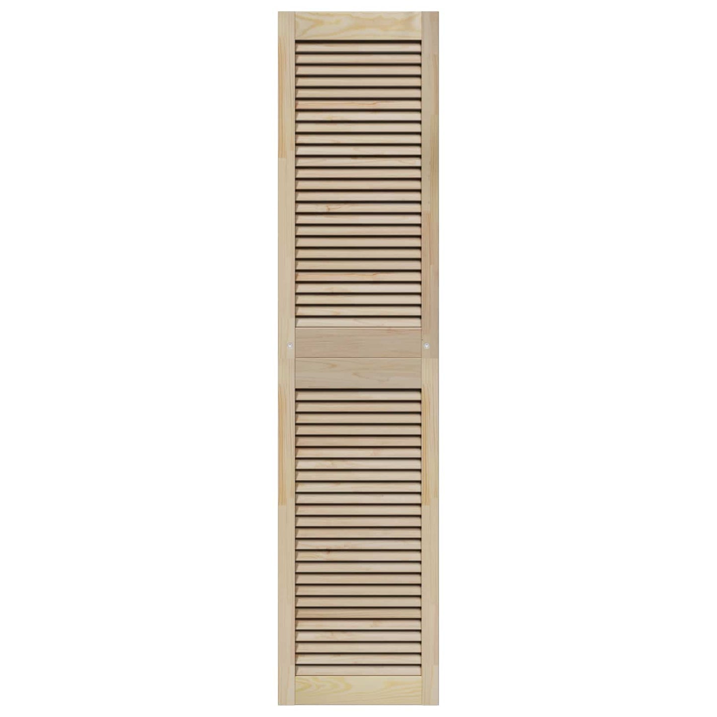 Skabsdør 4 stk. Naturfarvet 170 x 39,5 cm Massivt fyrretræ