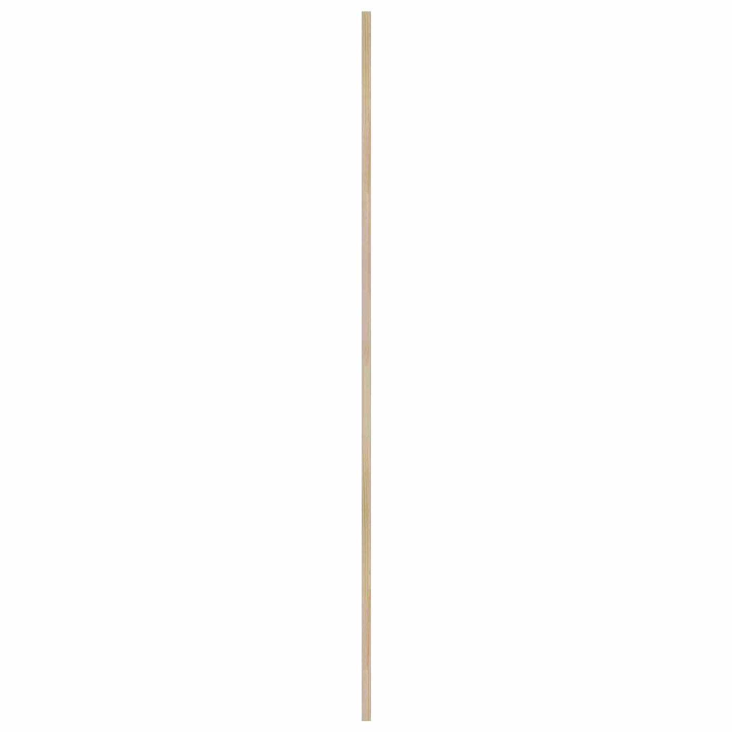 Skabsdør 4 stk. Naturfarvet 170 x 39,5 cm Massivt fyrretræ
