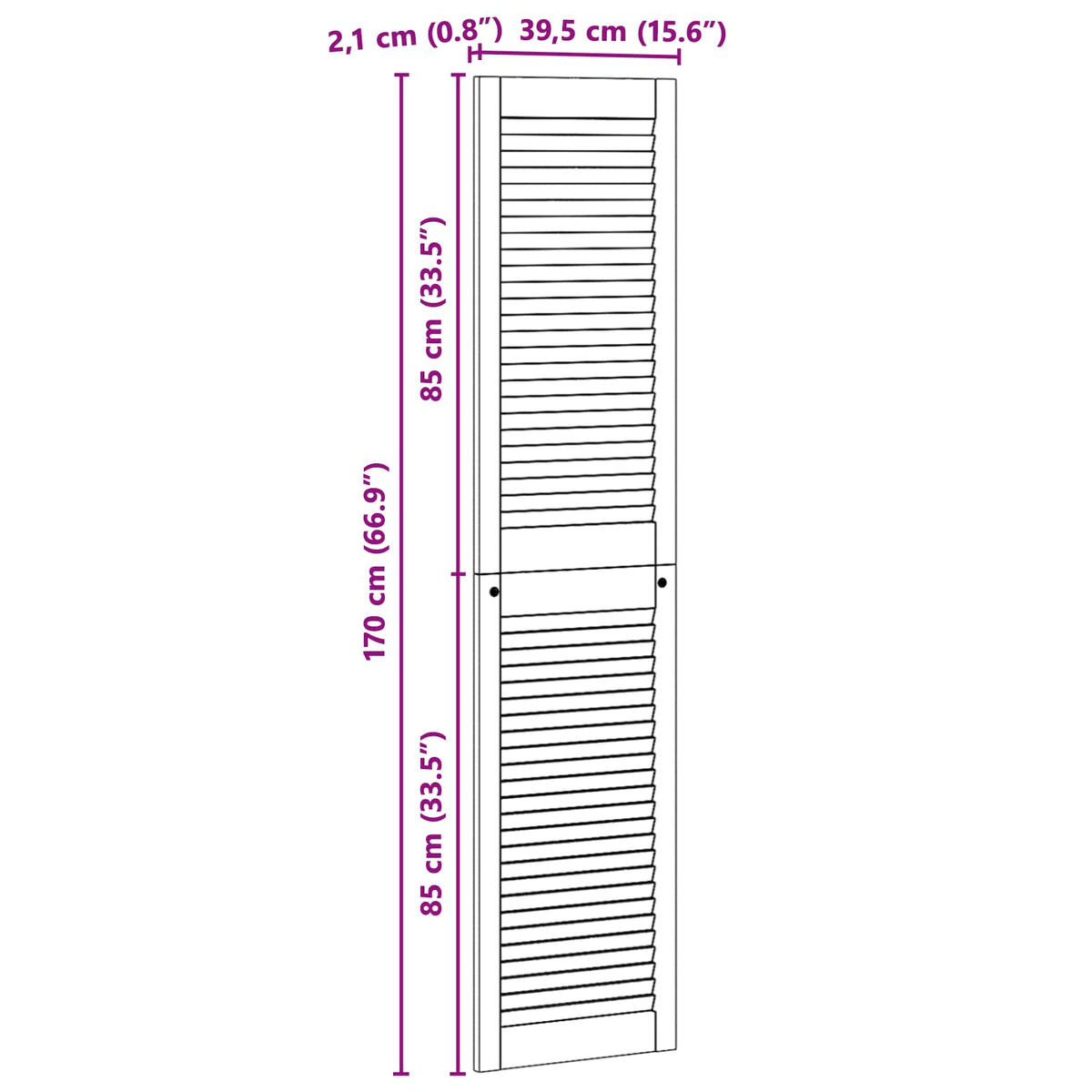 Skabsdør 4 stk. Naturfarvet 170 x 39,5 cm Massivt fyrretræ