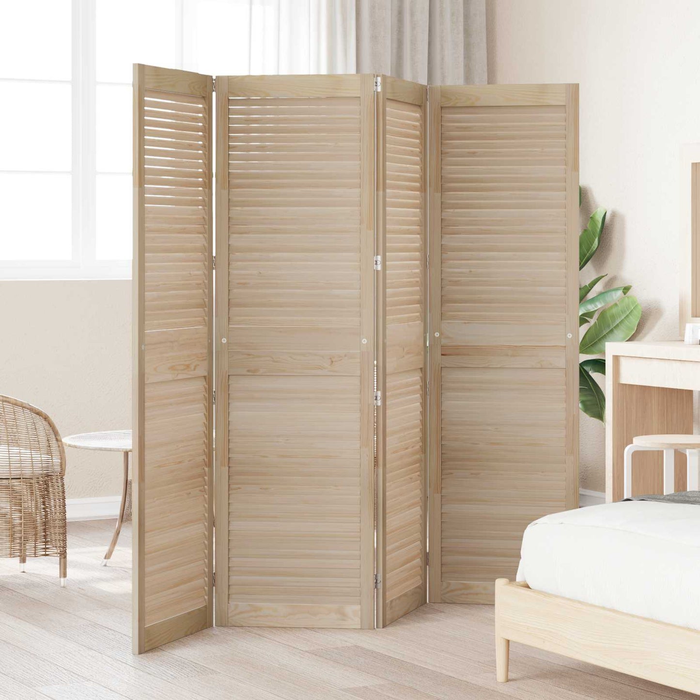Skabsdør 4 stk. Naturfarvet 170 x 49,5 cm Massivt fyrretræ