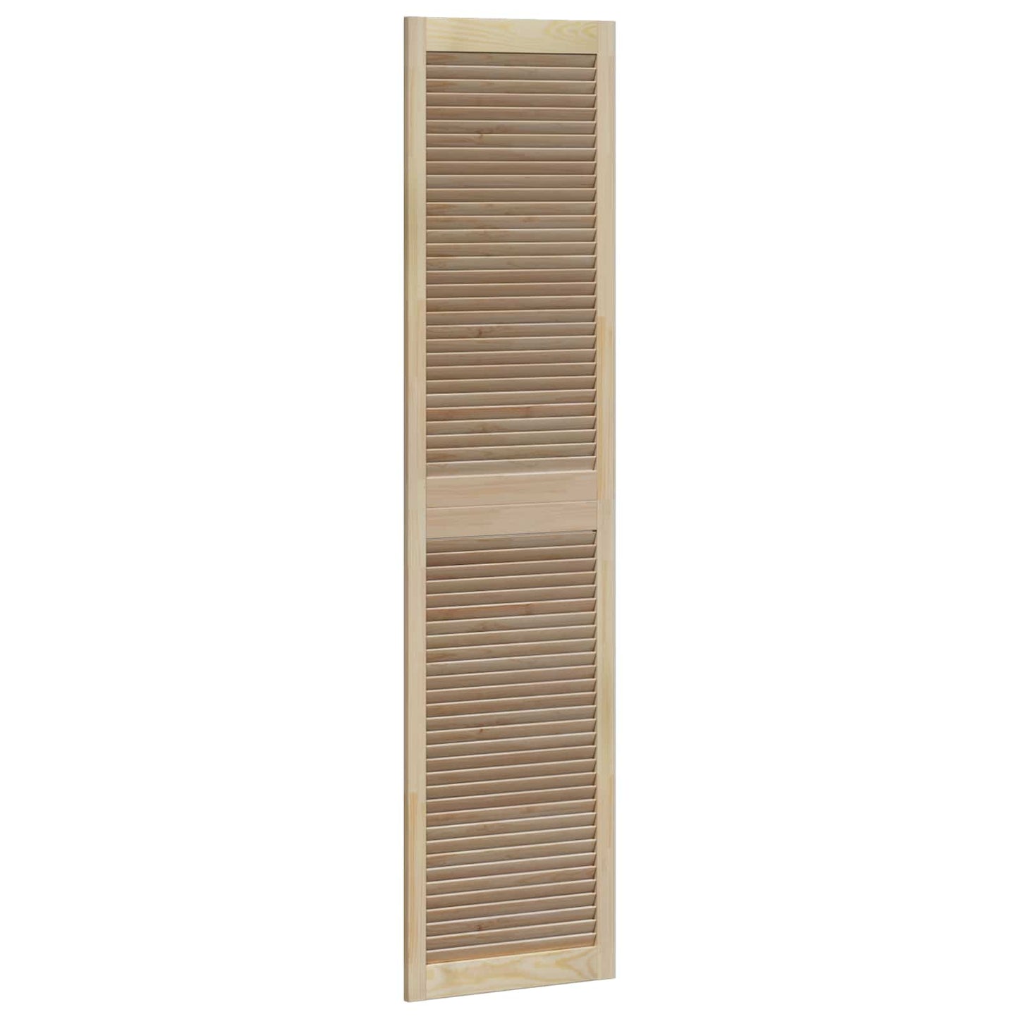 Skabsdør 4 stk. Naturfarvet 201 x 49,5 cm Massivt fyrretræ