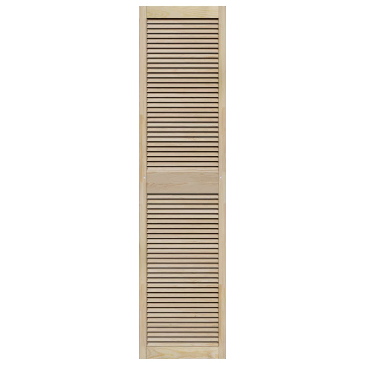 Skabsdør 4 stk. Naturfarvet 201 x 49,5 cm Massivt fyrretræ