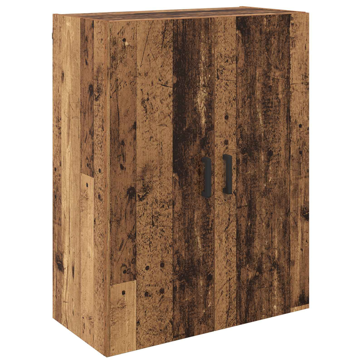 Vægmonteret skab 2 stk. Gammelt træ 69,5 x 34 x 90 cm