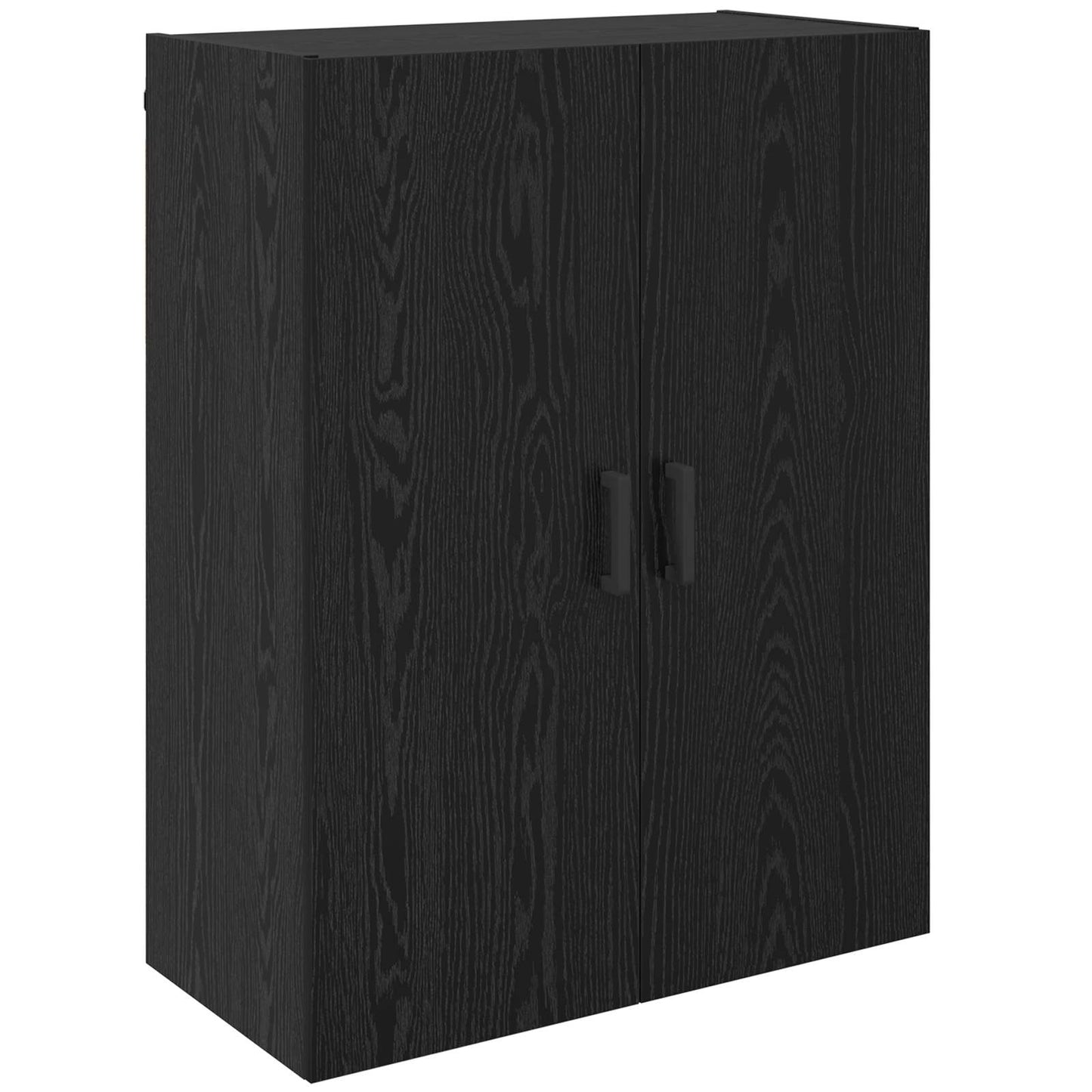 Vægmonteret skab 2 stk. Sort eg 69,5 x 34 x 90 cm