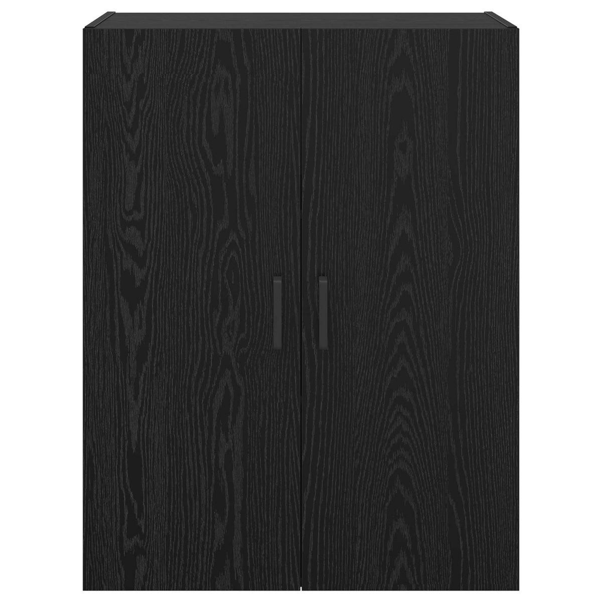 Vægmonteret skab 2 stk. Sort eg 69,5 x 34 x 90 cm