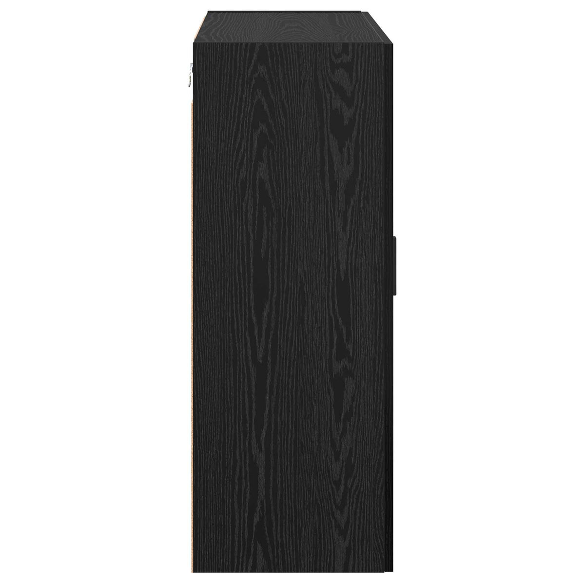 Vægmonteret skab 2 stk. Sort eg 69,5 x 34 x 90 cm
