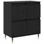 Opbevaringsskab 3 stk. Sort eg 60 x 35 x 70 cm