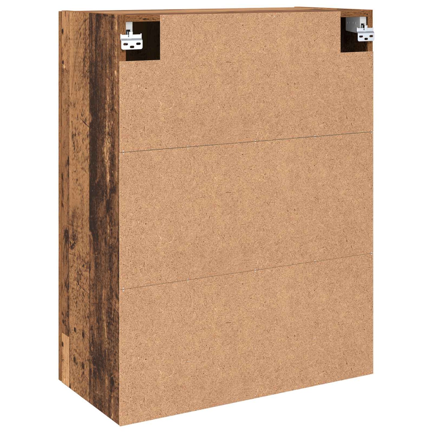 Vægmonteret skab 2 stk. Gammelt træ 69,5 x 34 x 90 cm