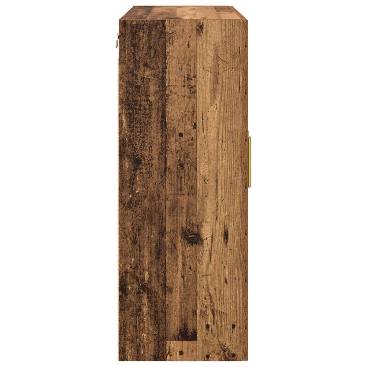 Vægmonteret skab 2 stk. Gammelt træ 69,5 x 34 x 90 cm